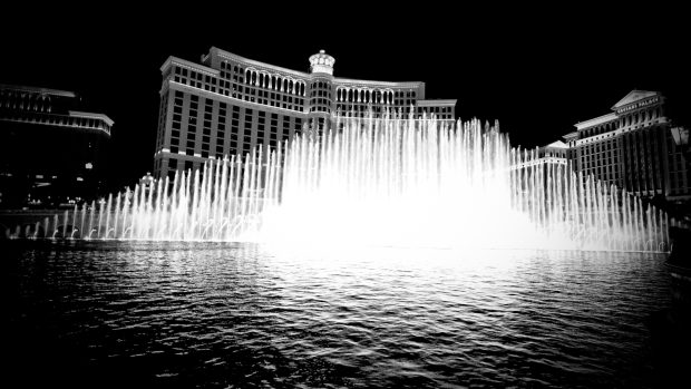 Watershow from Bellagio In Las Vegas HD.