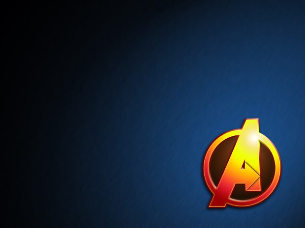 Yellow Logo Avengers Movie.