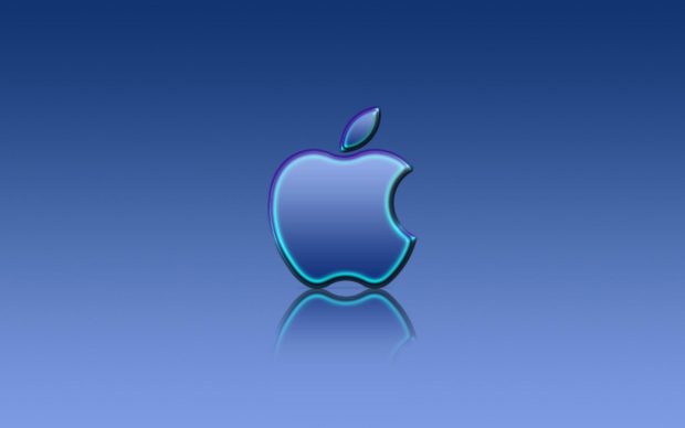 Abstract Blue Apple Backgrounds.