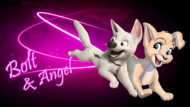Bolt Dog Cartoon Background for Desktop.