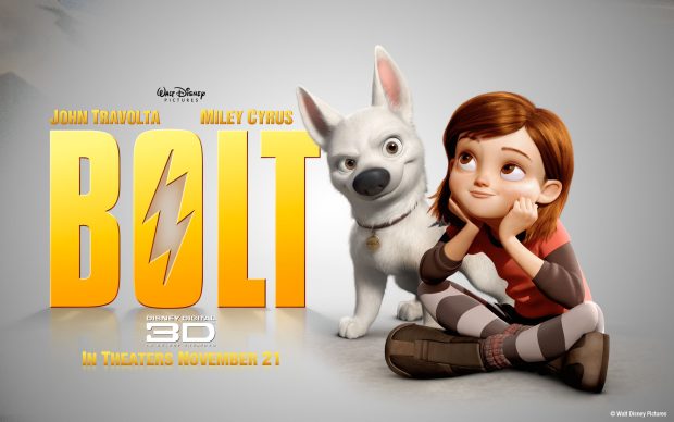 Bolt Dog Cartoon HD Wallpaper.