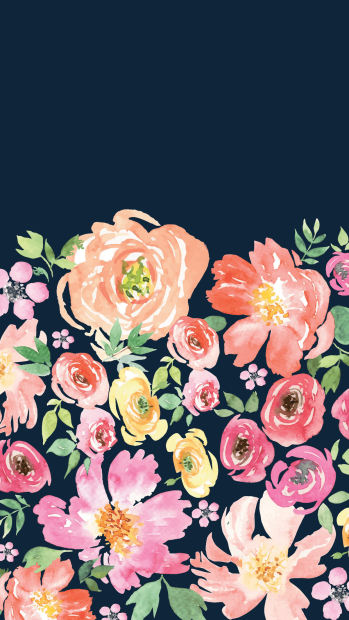 Color Floral iPhone Wallpaper HD.