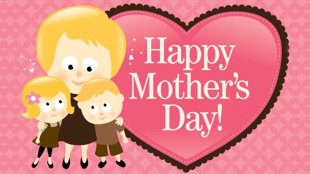 Cute Mothers Day Background.