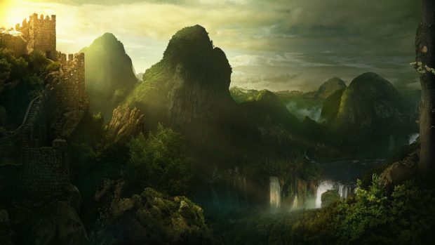 Desktop Fantasy Landscape Wallpaper.