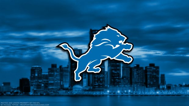 Detroit Lions 2019 NFL Logo wallpaper HD.