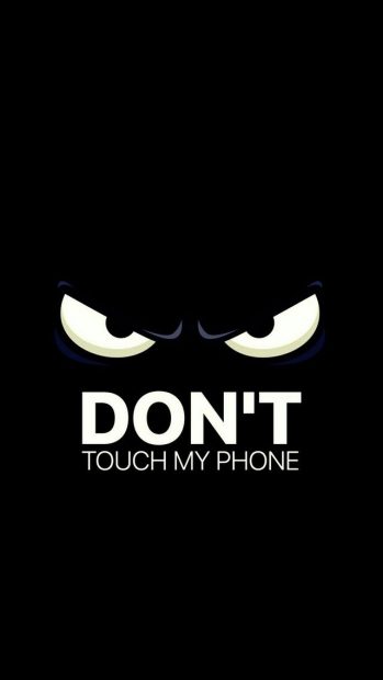 Dont touch my iphone lock screen.