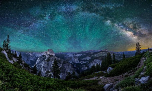 Download Free Beautiful Night Yosemite Wallpaper 4.