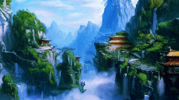 Fantasy Landscape HD Wallpaper.