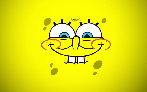 Free download Cute Face Spongebob Wallpaper.