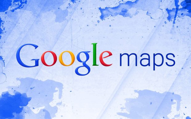 Google maps logo wallpaper.