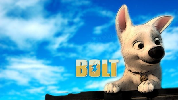 Hi Res Bolt Dog Cartoon Background.