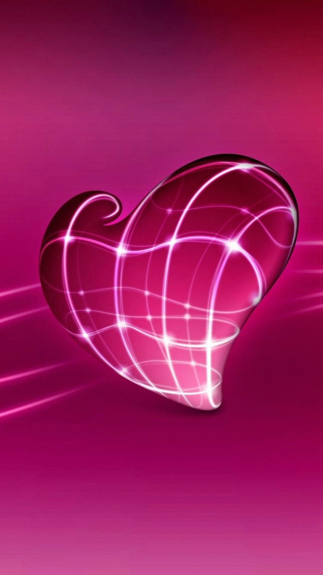 Light Heart Cool Pink Iphone Wallpaper.
