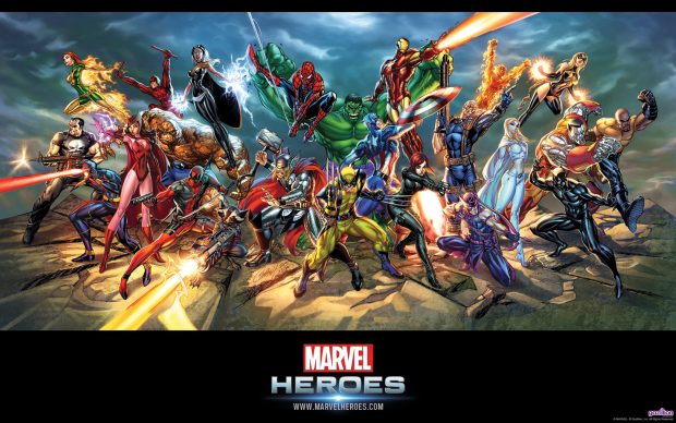 Marvel Heroes Background HD 1920x1200.