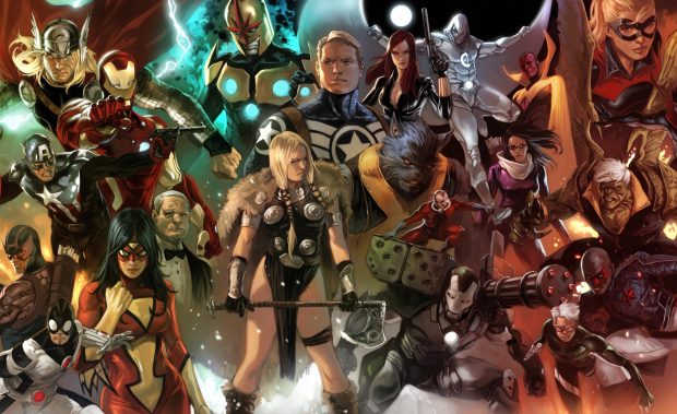 Marvel comics characters wallpaper 1920x1200.