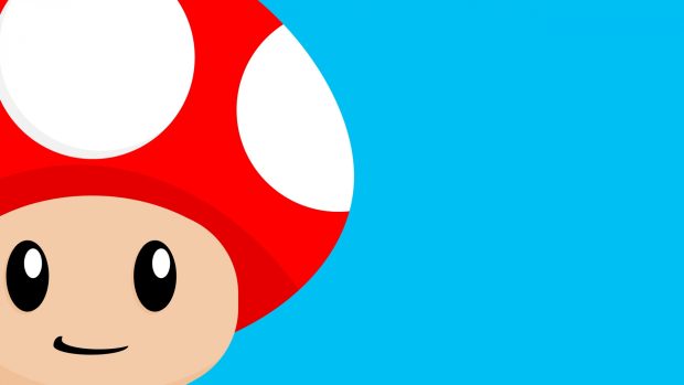 Mushroom vector Mario Desktop Wallpaper.