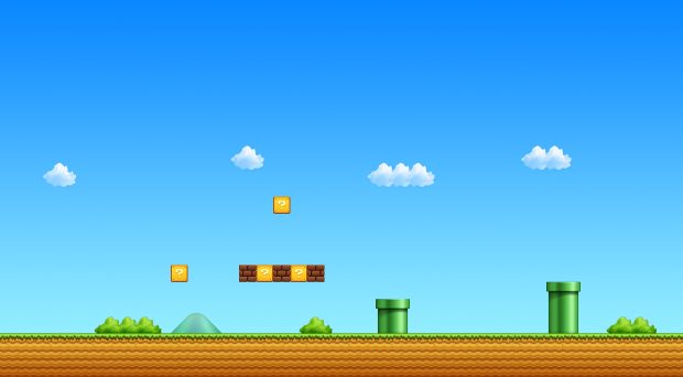 Super Mario game HD wallpaper.