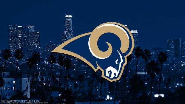 Team Los Angeles Rams 2019 NFL Logo wallpaper for desktop.
