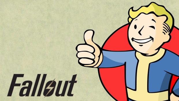 Vault boy Fallout game wallpaper.