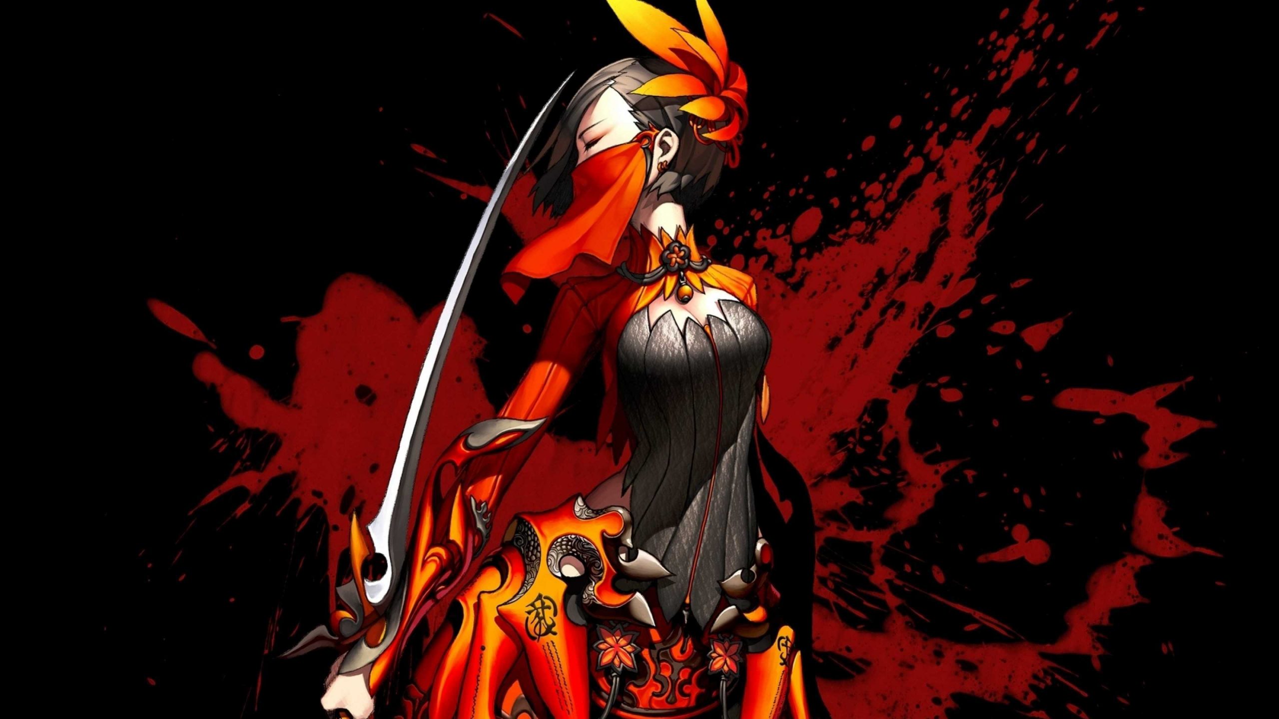 Blood Katana Weapons Red Eyes Anime Blood C Anime Black and Red Anime  HD wallpaper  Pxfuel