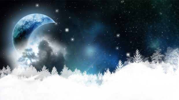 Abstract Night Winter Image Backgrounds.