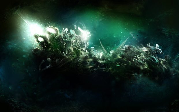 Alien underwater wallpaper 2560x1600.