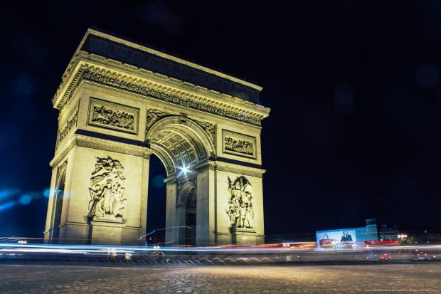 Arc De Triomphe Wallpapers at Night 3.