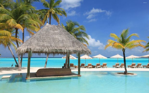 Beautiful resort in Maldives wallpapers.