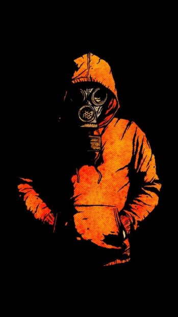 Black and orange man cool iPhone wallpapers.