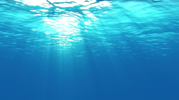 Blue Ocean Underwater Wallpaper HD 1080p.