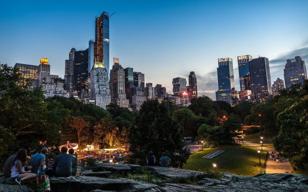 Central Park Wallpapers at Night.