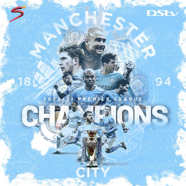 Champions Manchester City 2021 Premier League.