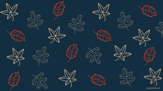 Cute Leaves Fall Wallpaper.