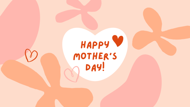 Cute and Friendly Greetings Mothers Day Landscape Card.