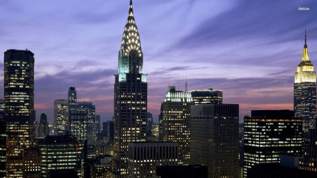 Empire State Building At Night Wallpapers.