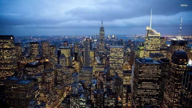 Empire State Building View New York City.