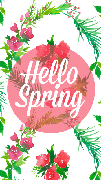 Free download HELLO SPRING iPhone Wallpapers.