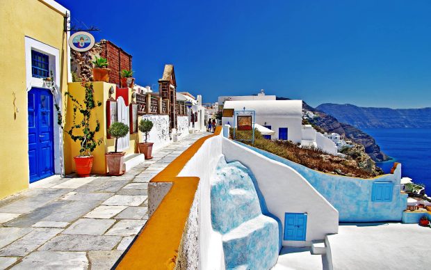 Greece Oia santorini Wallpapers.