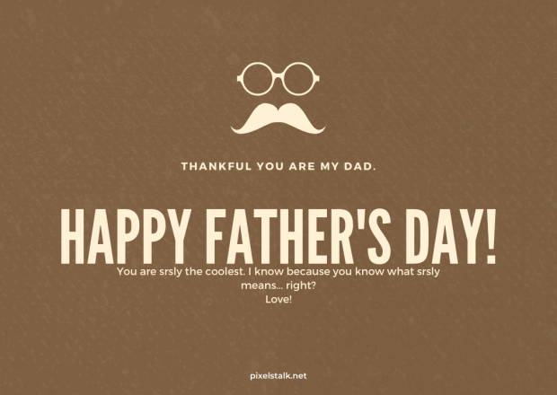 Happy Fathers Day Card.