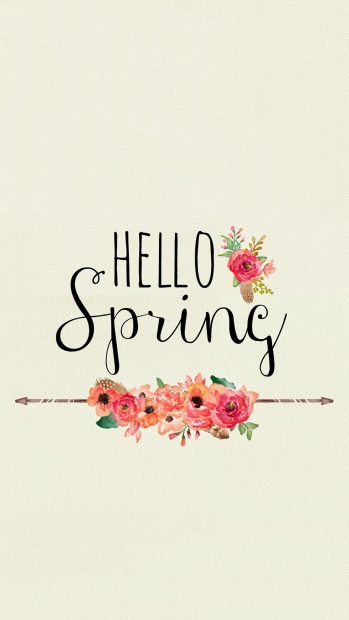 Hello Spring iPhone Wallpapers.
