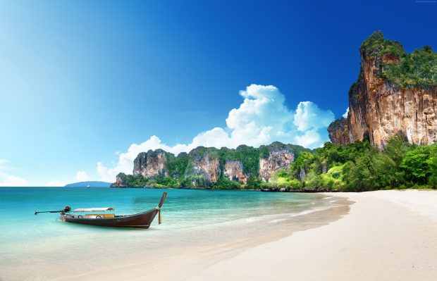 Krabi thailand Railay beach Summer 8K.