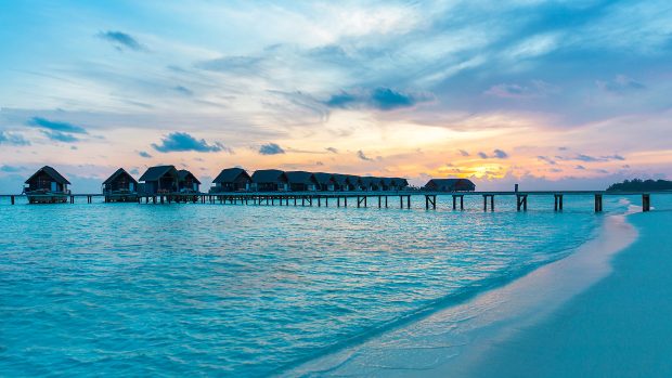 Maldives Resort 1920x1080 wallpapers.