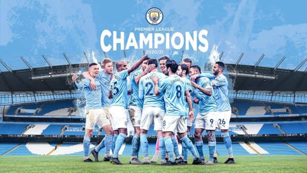 Manchester City Are Premier League Champions Wallpaper HD.