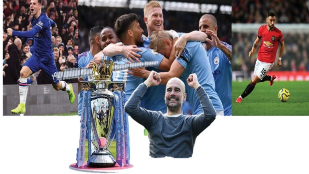 Pep Guardiola Manchester City 2021 Premier League Champions.