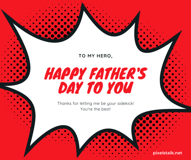 Red Fathers Day Wallpaper.