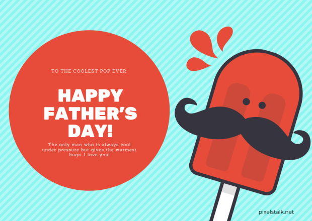 Red Popsicle Fathers Day Wallpaper for Desktop.