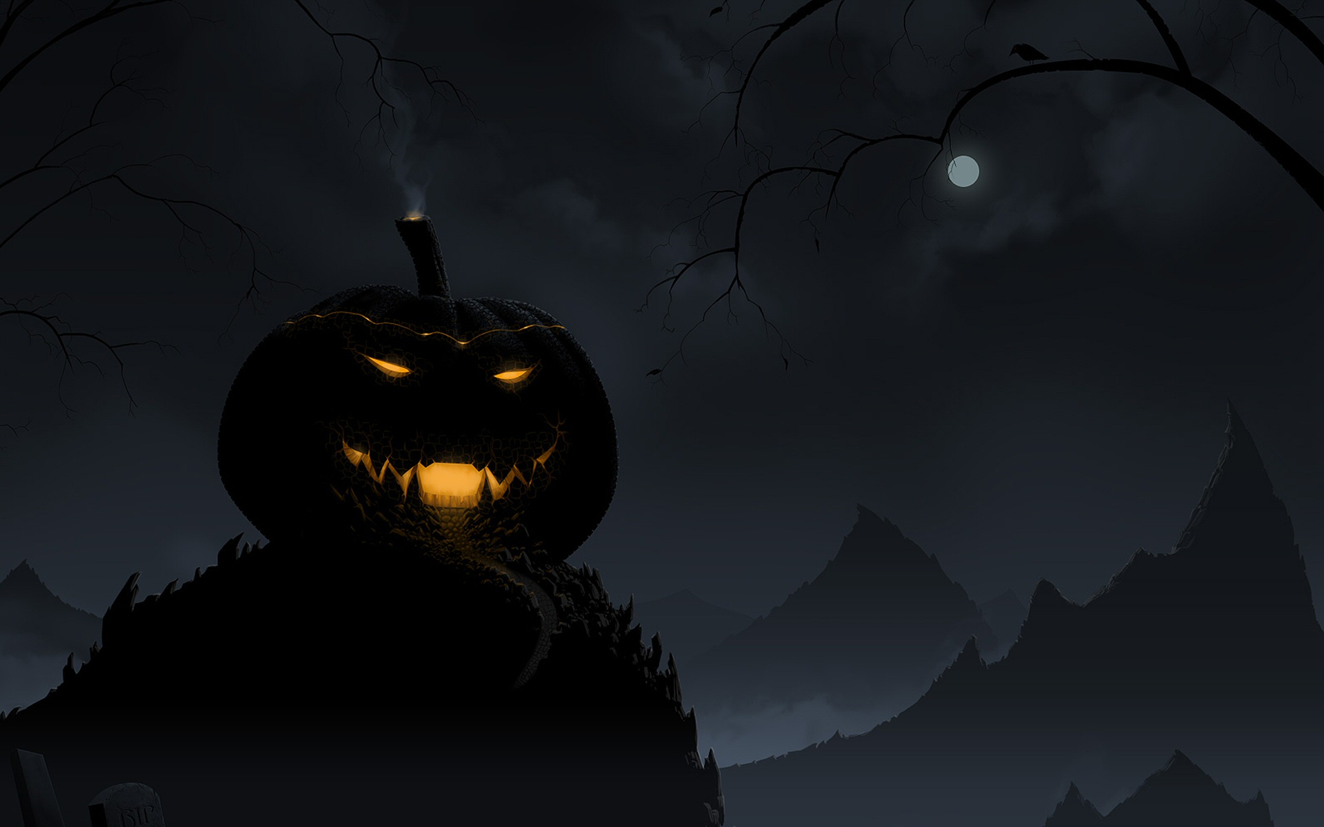 Scary Halloween Background 4.