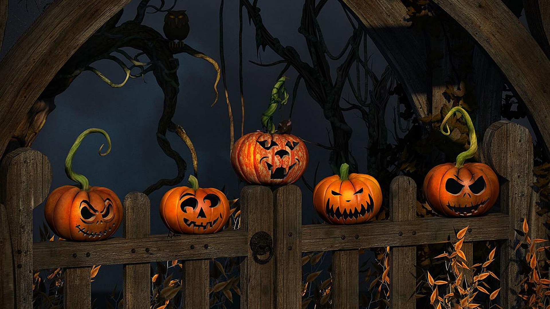 Scary Pumpkin Halloween Wallpapers 4.