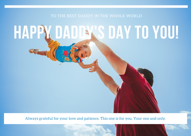 Simple Outdoor Fun Fathers Day Image.