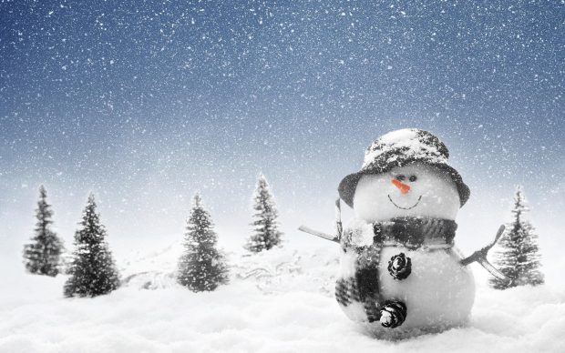 Snowman Winter Wonderland Wallpaper Download Free.