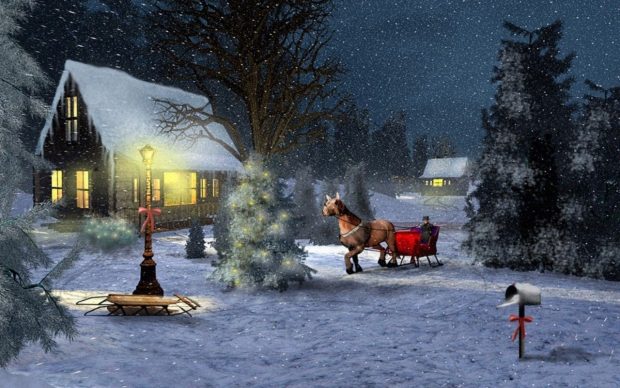 Snowman Winter Wonderland Wallpaper Free Download.